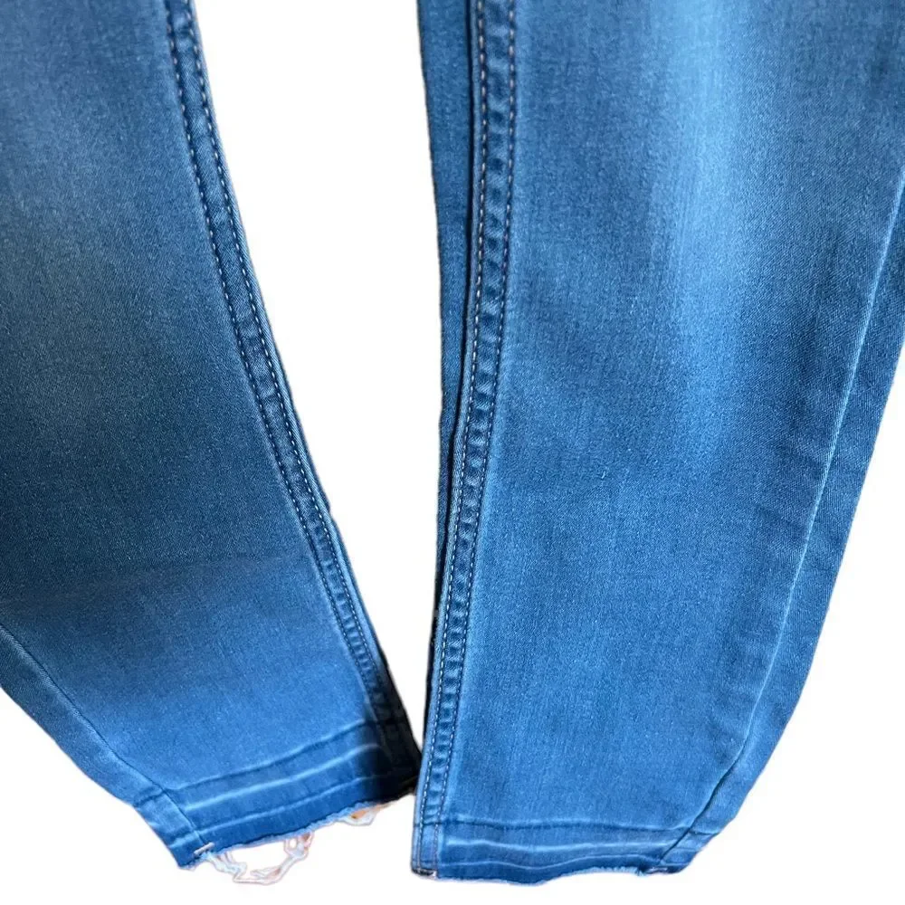 Justice light wash like new girls jeggings size 8‎